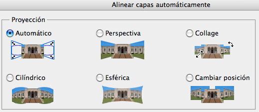 alinear capas