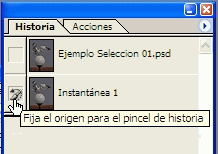 fijar origen del pincel de historia