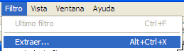 filtro extraer